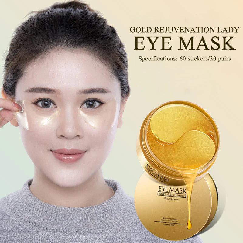 Luxury Glow Combo – 24K Gold Eye Mask + Facial Sculpting Massager
