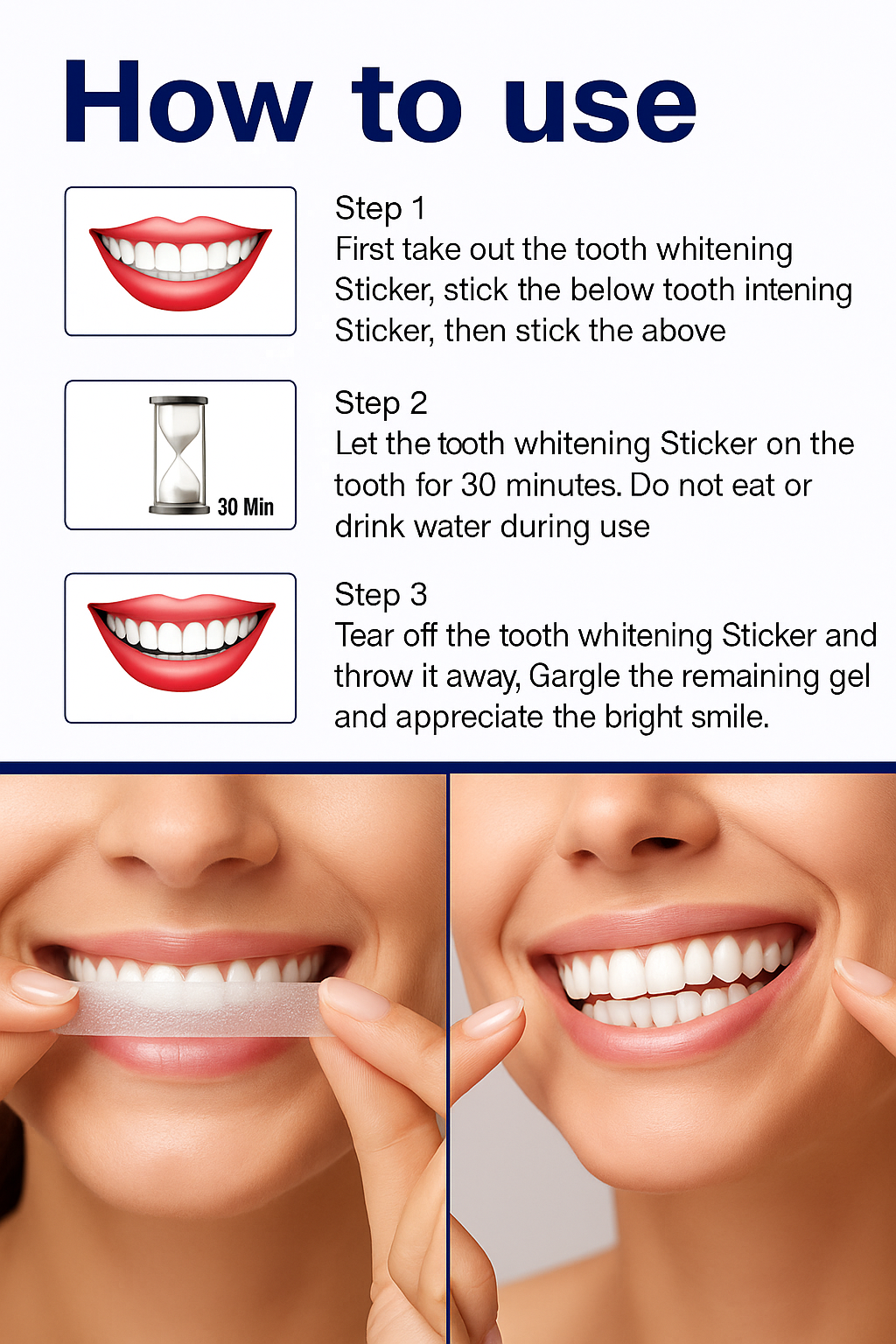 Teeth Whitening Strips – Safe, Gentle & Effective
