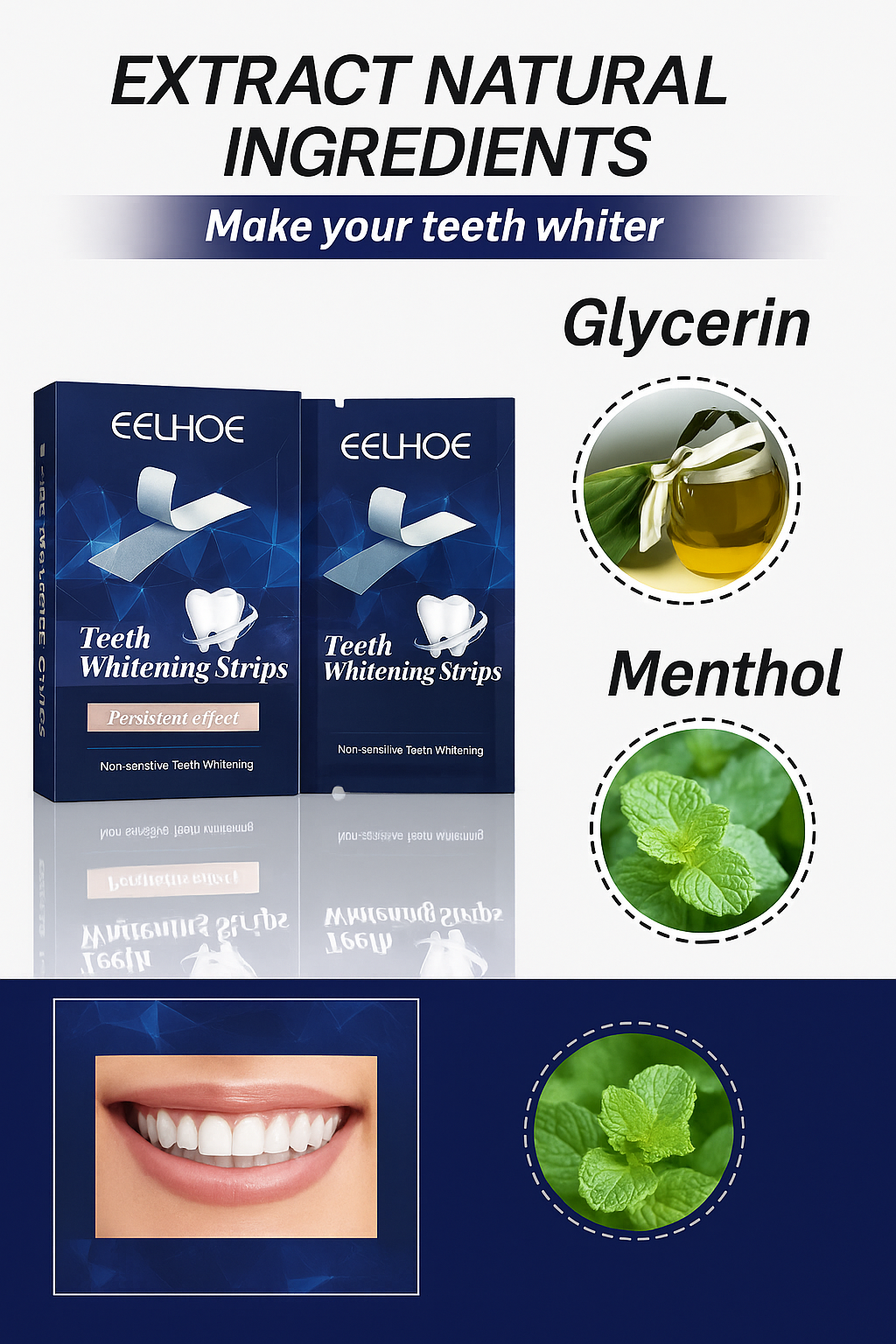 Teeth Whitening Strips – Safe, Gentle & Effective