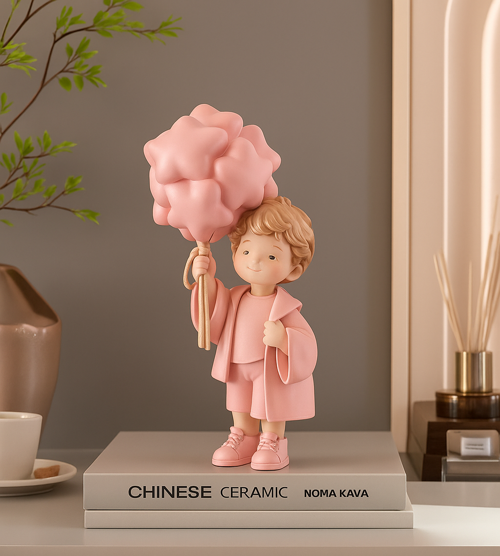 CloudDream Boy Figurine – Aesthetic Resin Decor