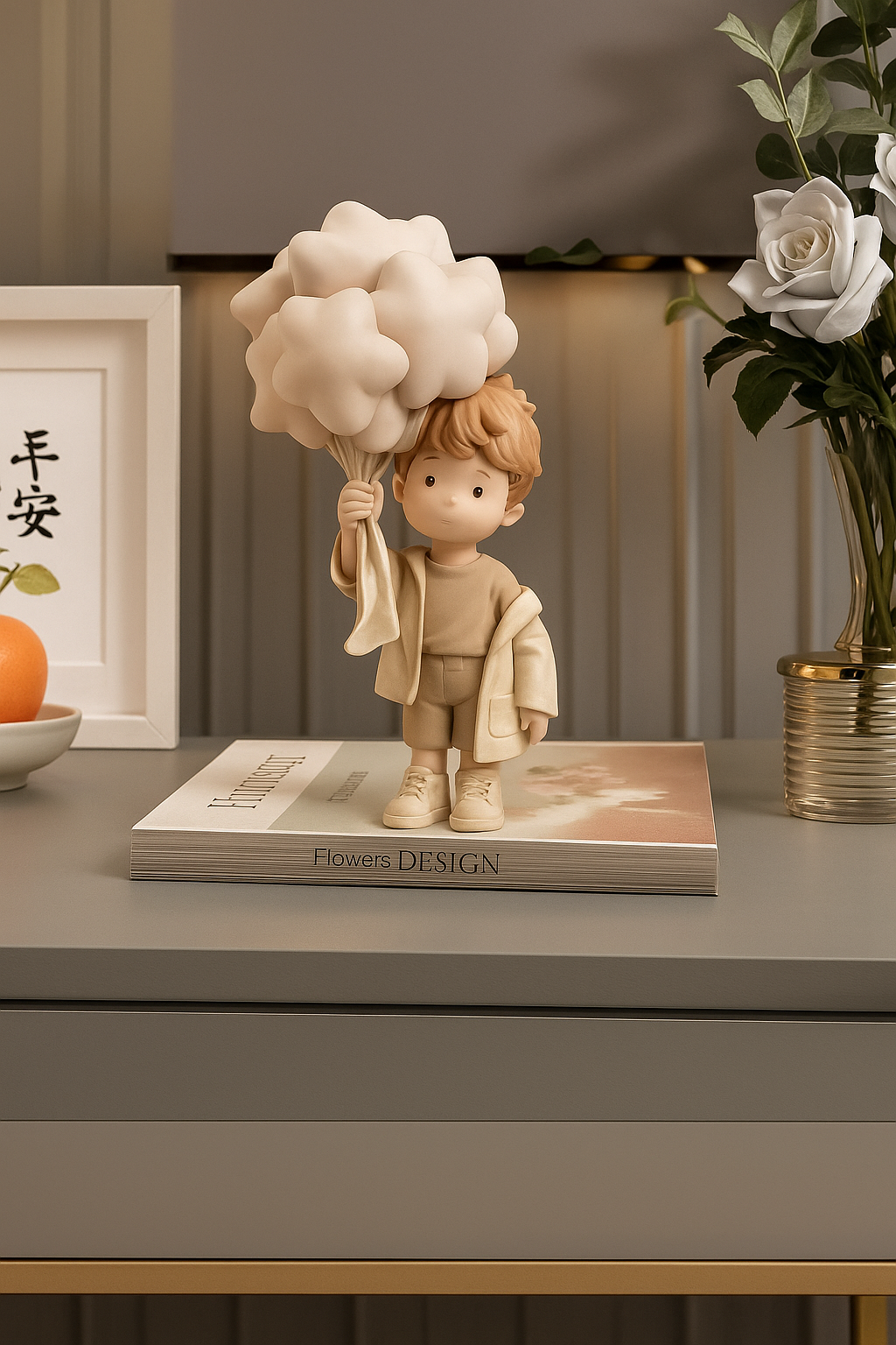CloudDream Boy Figurine – Aesthetic Resin Decor
