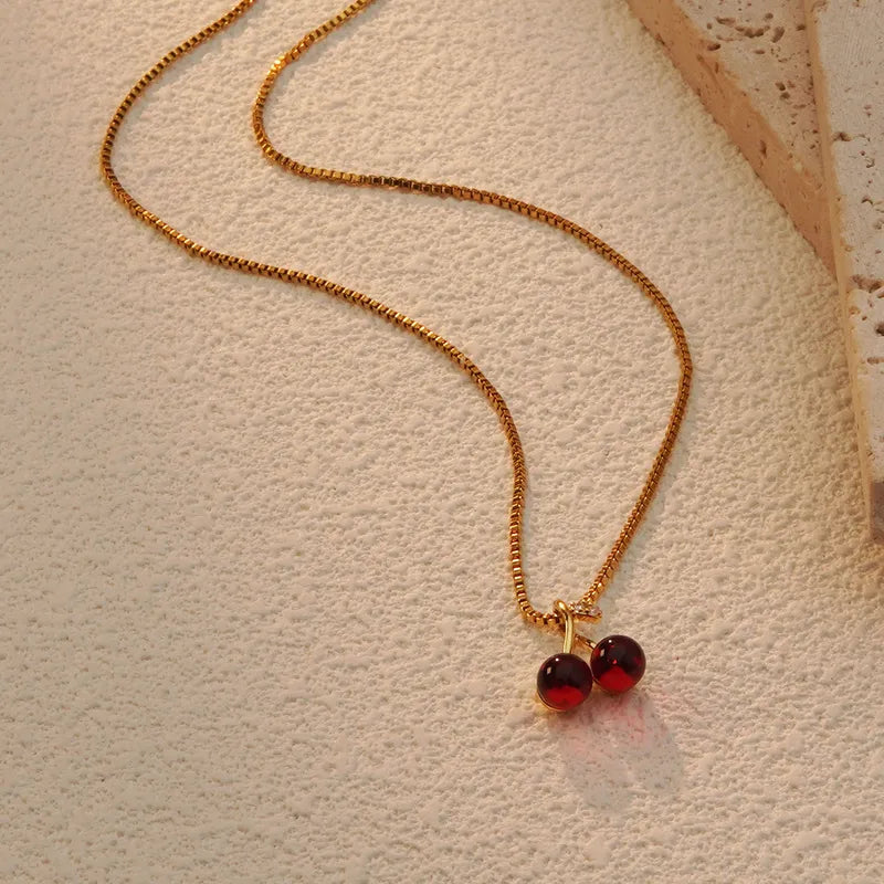 π Golden Charm Necklace Trio β Cherry Pop, Twin Hearts & Mermaid Magic Set