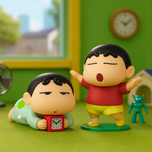 Shinchan Combo Set – Lazy & Dancing Delight Figures