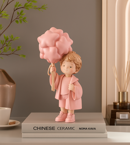 CloudDream Boy Figurine – Aesthetic Resin Decor