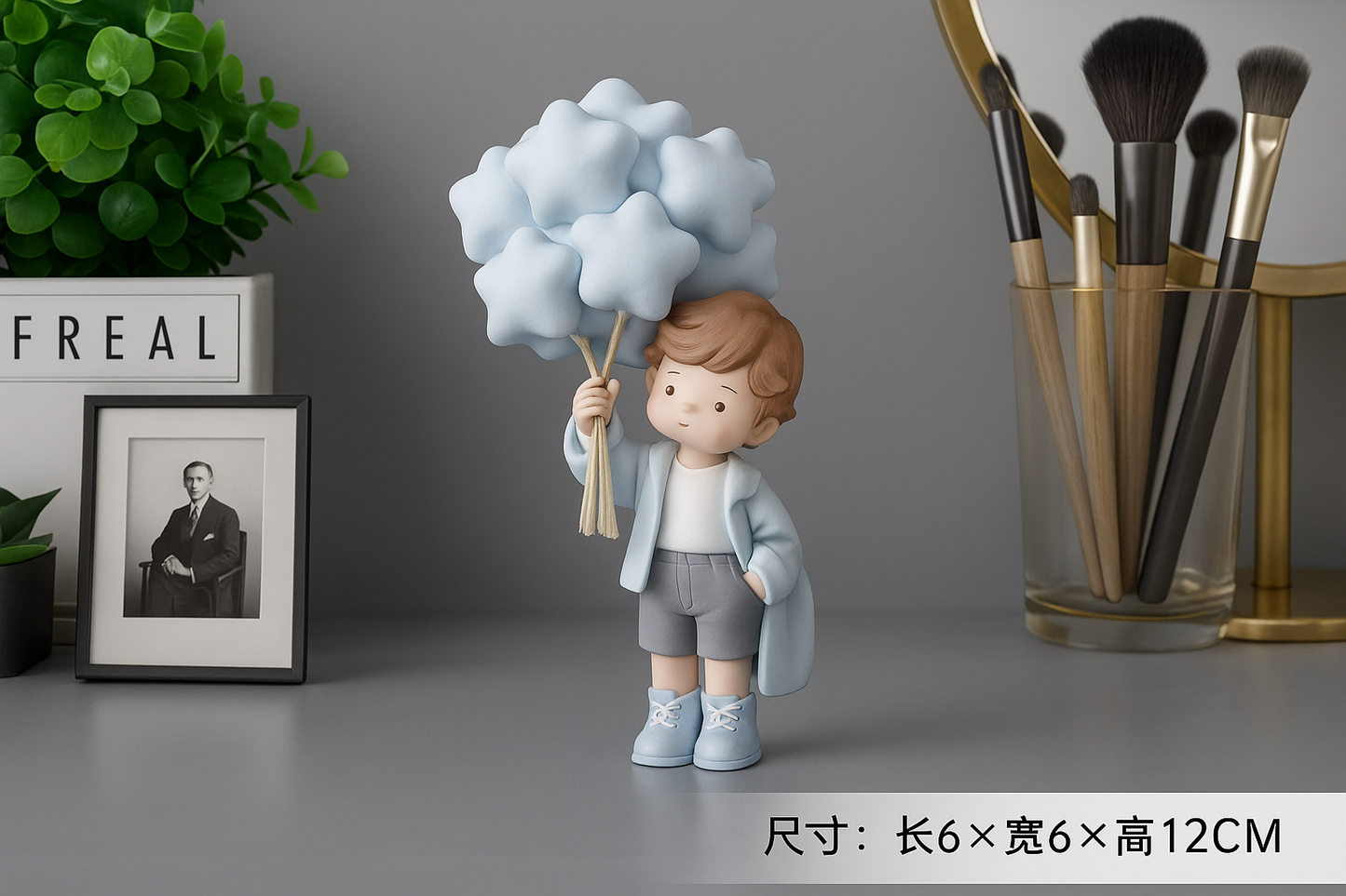 CloudDream Boy Figurine – Aesthetic Resin Decor