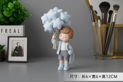 CloudDream Boy Figurine – Aesthetic Resin Decor
